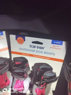 Top paw outdoor dog boots sizes XL and large $20 ea