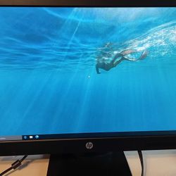 HP P223 211/2” really clean screen no blemishes great picture manufactured date October 2018 comes with display port and VGA and power cables great by