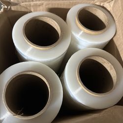 18" x 1500FT Pallet Wrap Stretch Film Shrink Hand Wrap 63 Gauge 1500' (4 Rolls)