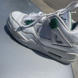 Green And White Jordan 4s