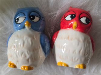 Owl Couple Salt & Pepper Shakers