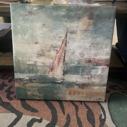 Sail Boat Painting On Canvas