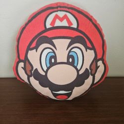 Super Mario Bros Mario Head Pillow 