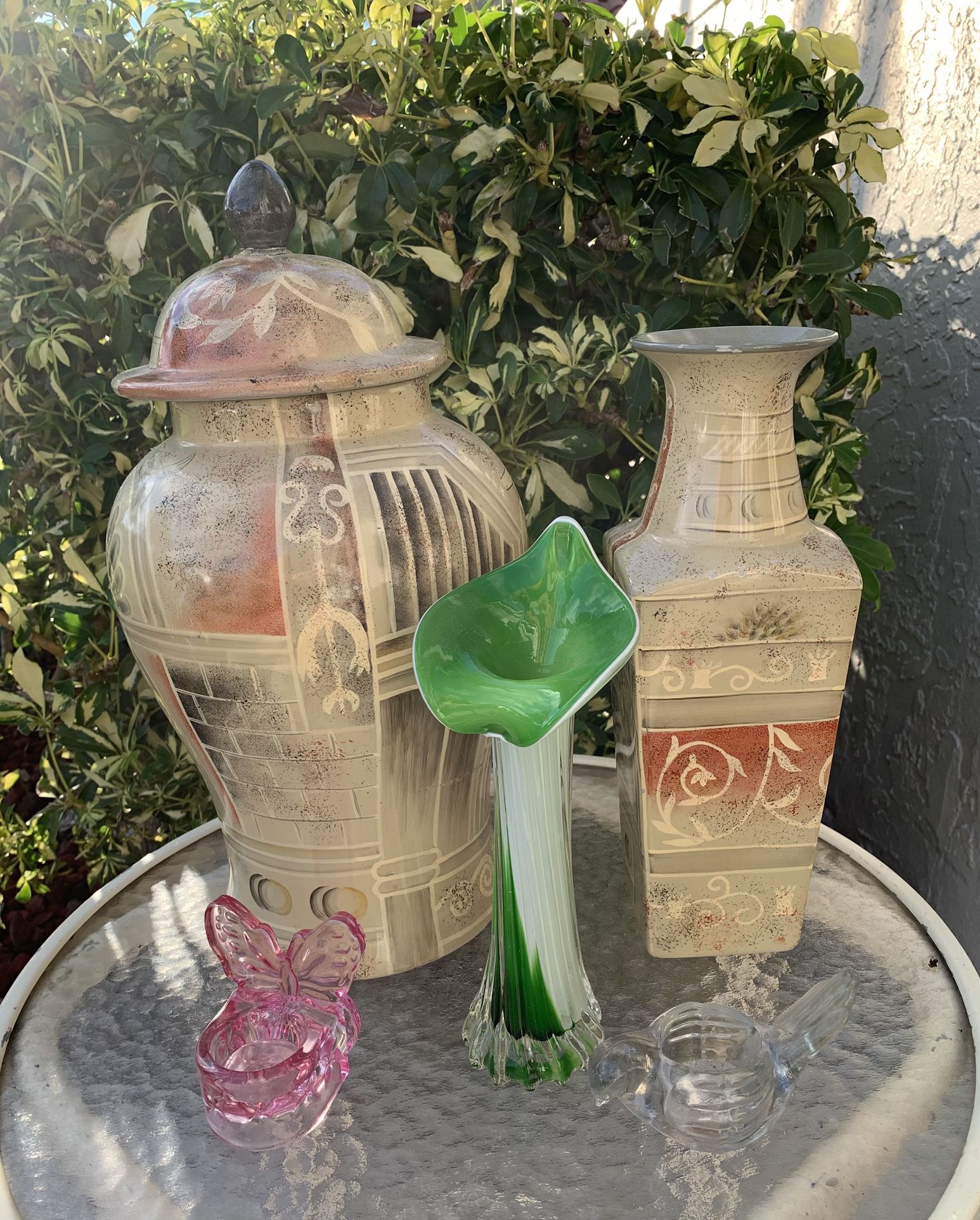 Decorative Vases and Glass Figurines