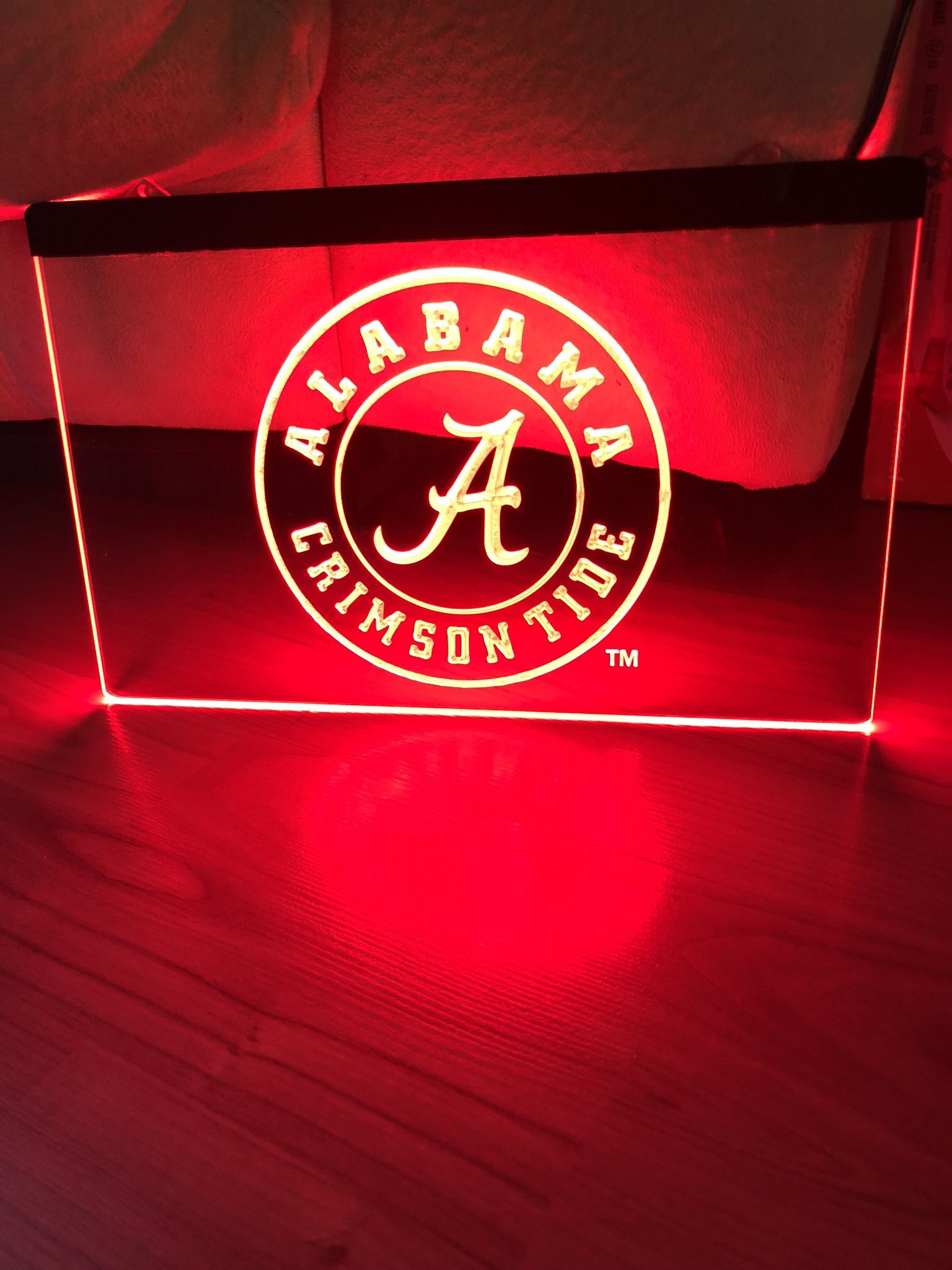 ALABAMA CRIMSON TIDE LED NEON RED LIGHT SIGN 8x12
