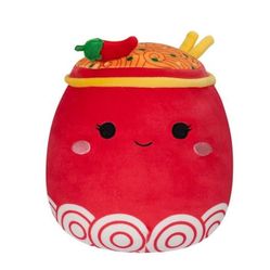 NEW 2023 Squishmallow 8" Odion The Chili Spicy Ramen Noodle Bowl Plush NWT