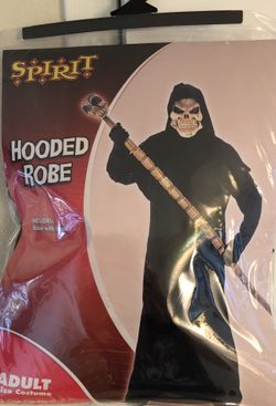 Used once- hooded robe