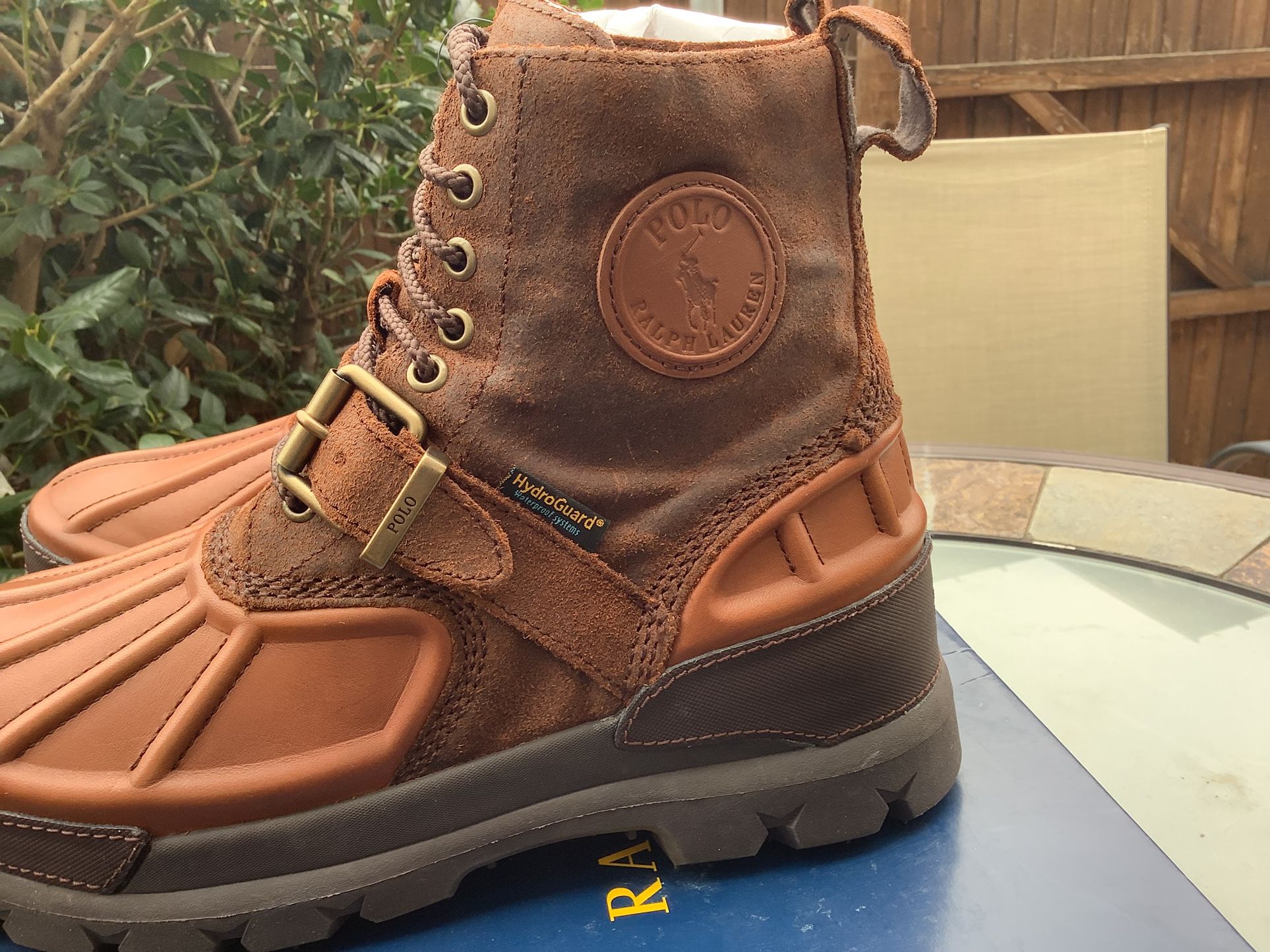 NEW MEN’S POLO RALPH LAUREN OSLO HIGH WATERPROOF POLO BOOTS Sz 8.5 & 9 Available