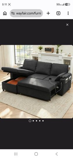 Brand new sofa bed dark Grey IN BOX