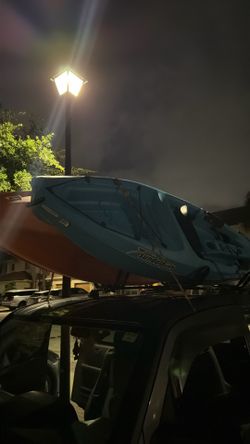 Blue And Yellow Kayak