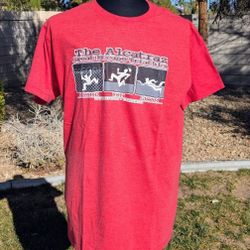 VTG Alstyle Alcatraz Great Escape Triathlon San Francisco Red Adult Lg Shirt EUC