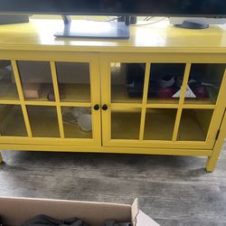 Yellow TV Stand 