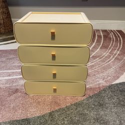 New 4 Plastic Drawers Organizers 