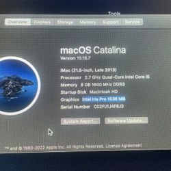 2013 iMac Desktop 