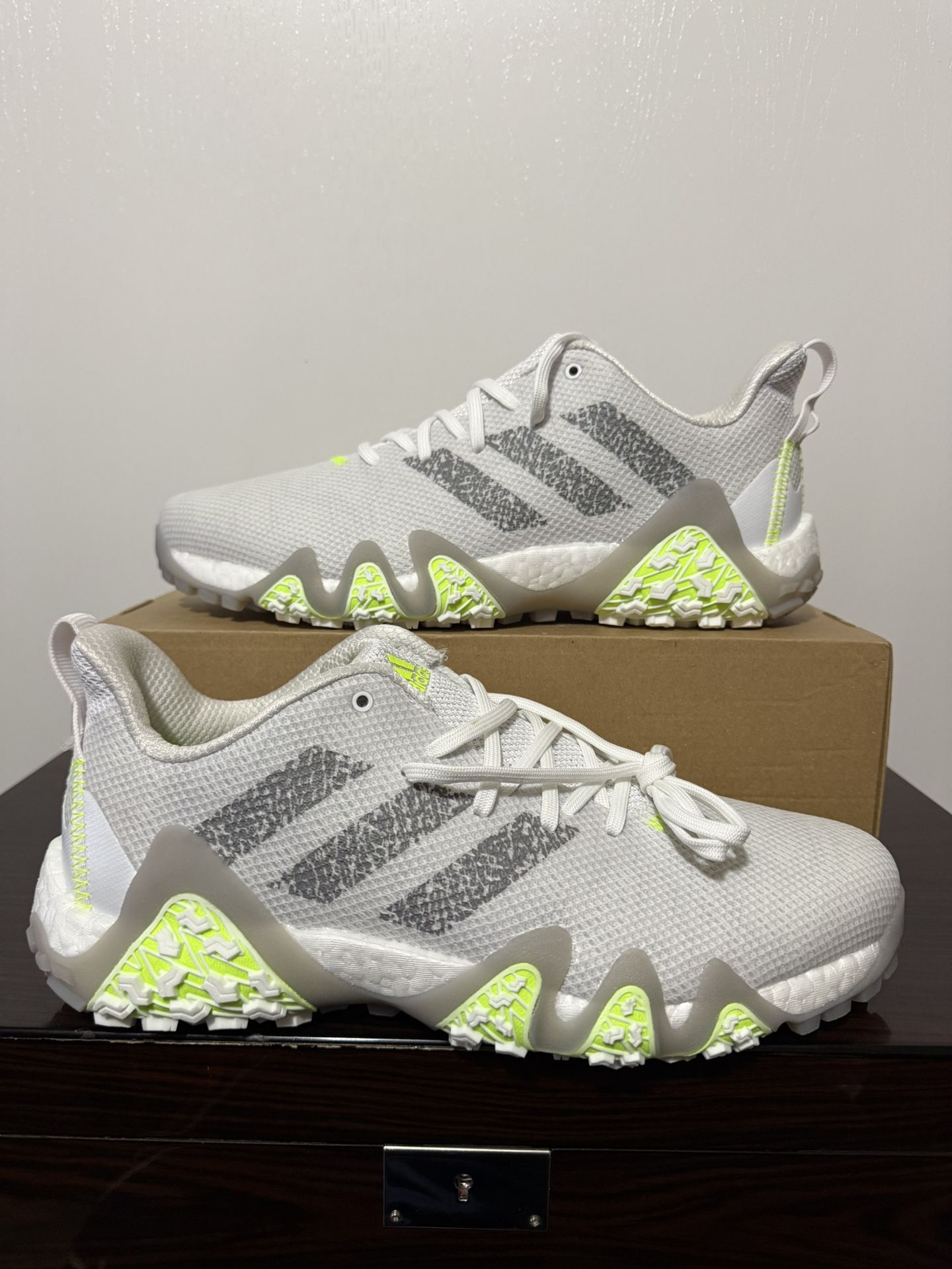 New Adidas CodeChaos 22 Men's Size 11 Golf Shoes Grey Three Lucid Lemon IF1041