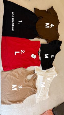 Shirts/crop tops