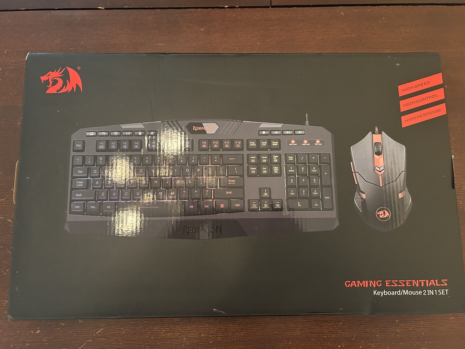 Keyboard & Mouse 2 In 1 Red Dragon