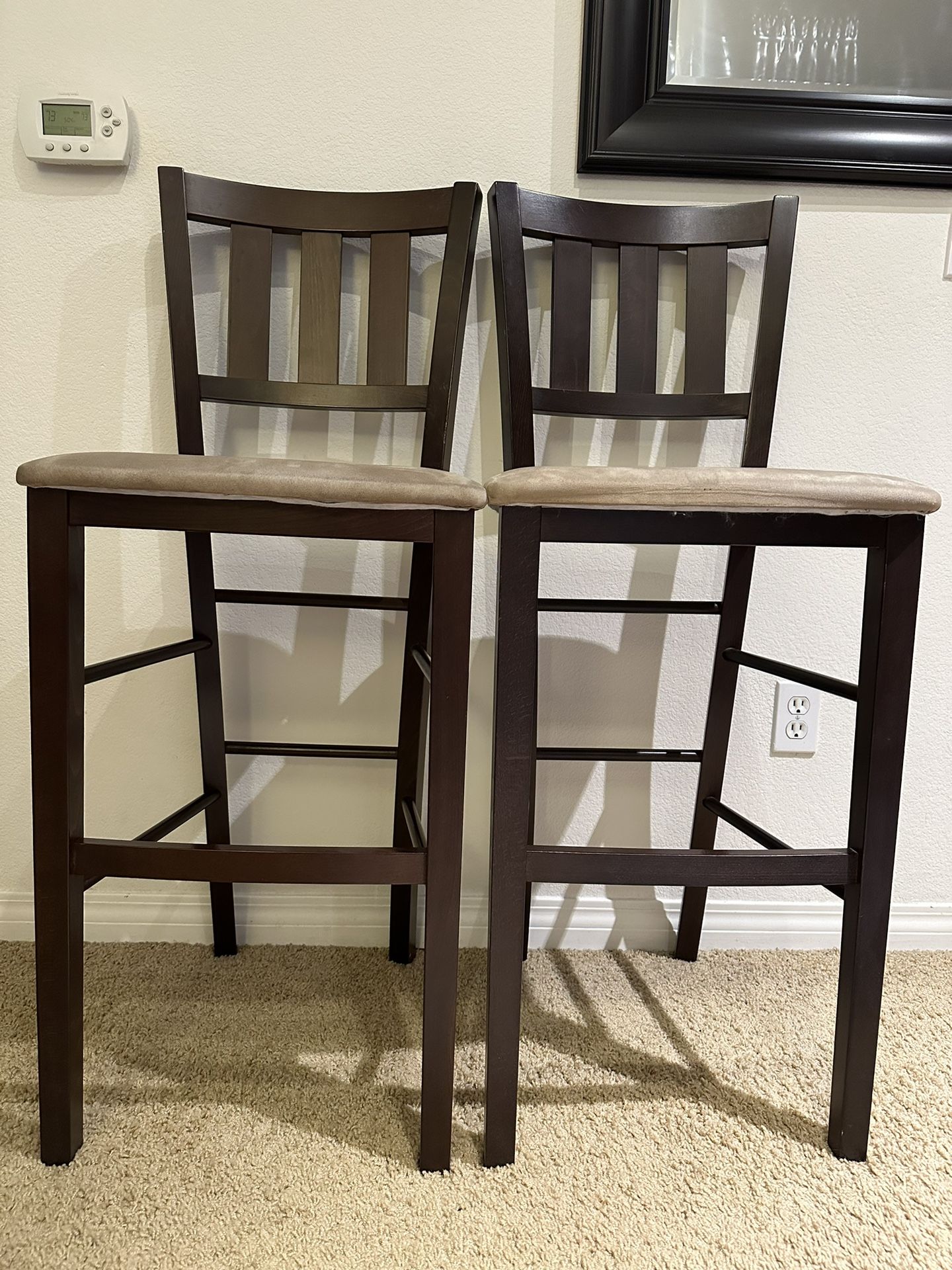Bar Stools (Set of 2) - Made In Italy 