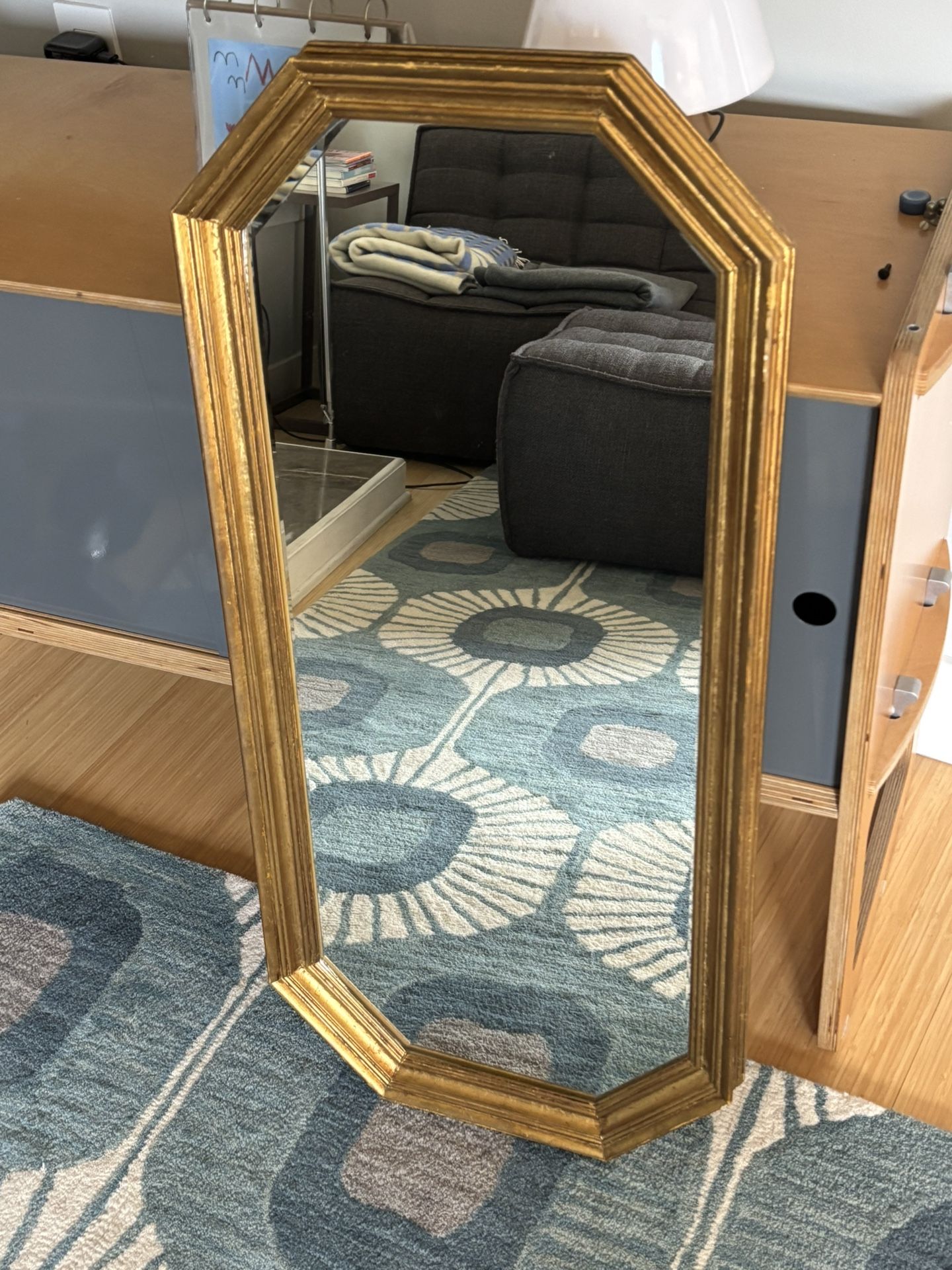 Antique Gold Framed Mirror, solid wood