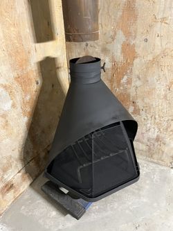 Genuine Fire Hood, Woodburning fireplace