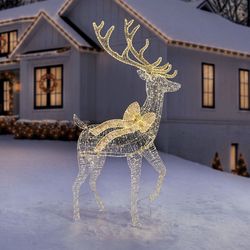 Member's Mark 7' Pre-Lit Twinkling Buck Brand New In Box