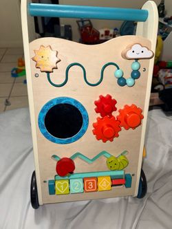 Wooden activity walker