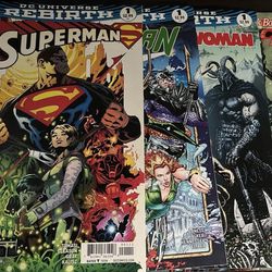 DC Comics Universe Rebirth Lot Of 3 Books + Harleys Little Black Book Bundle