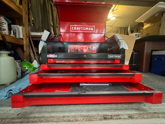Craftsman 3000 Series 4 drawer tool chest, red and black (new, open box)