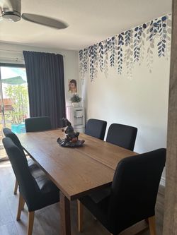 Dining room table with chairs
