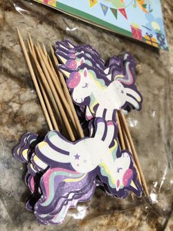 Unicorn Cupcake Toppers