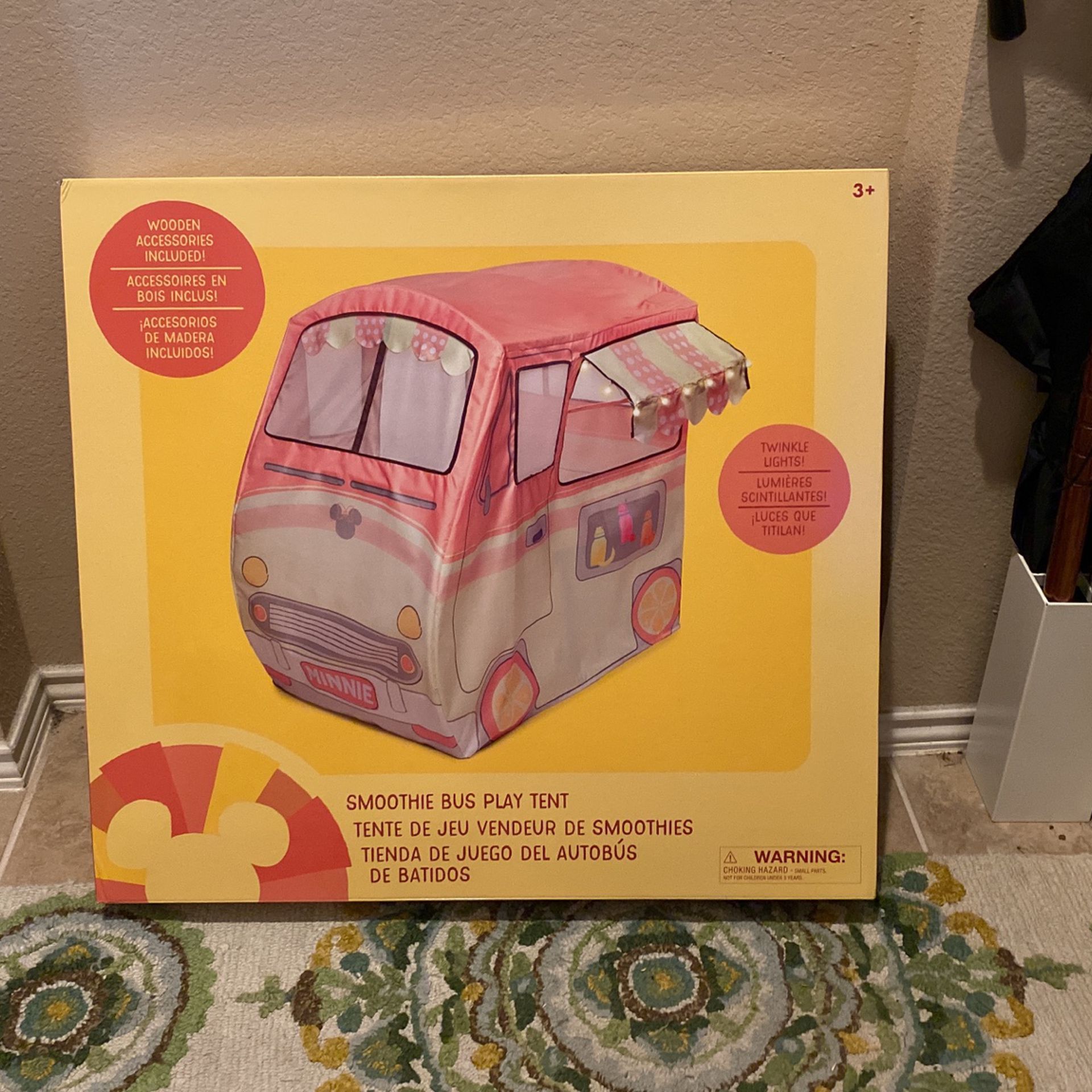 Childrens Disney Playhouse "Minnie’s Food Truck" Tent w Lights! NIB CHRISTMAS GIFT!