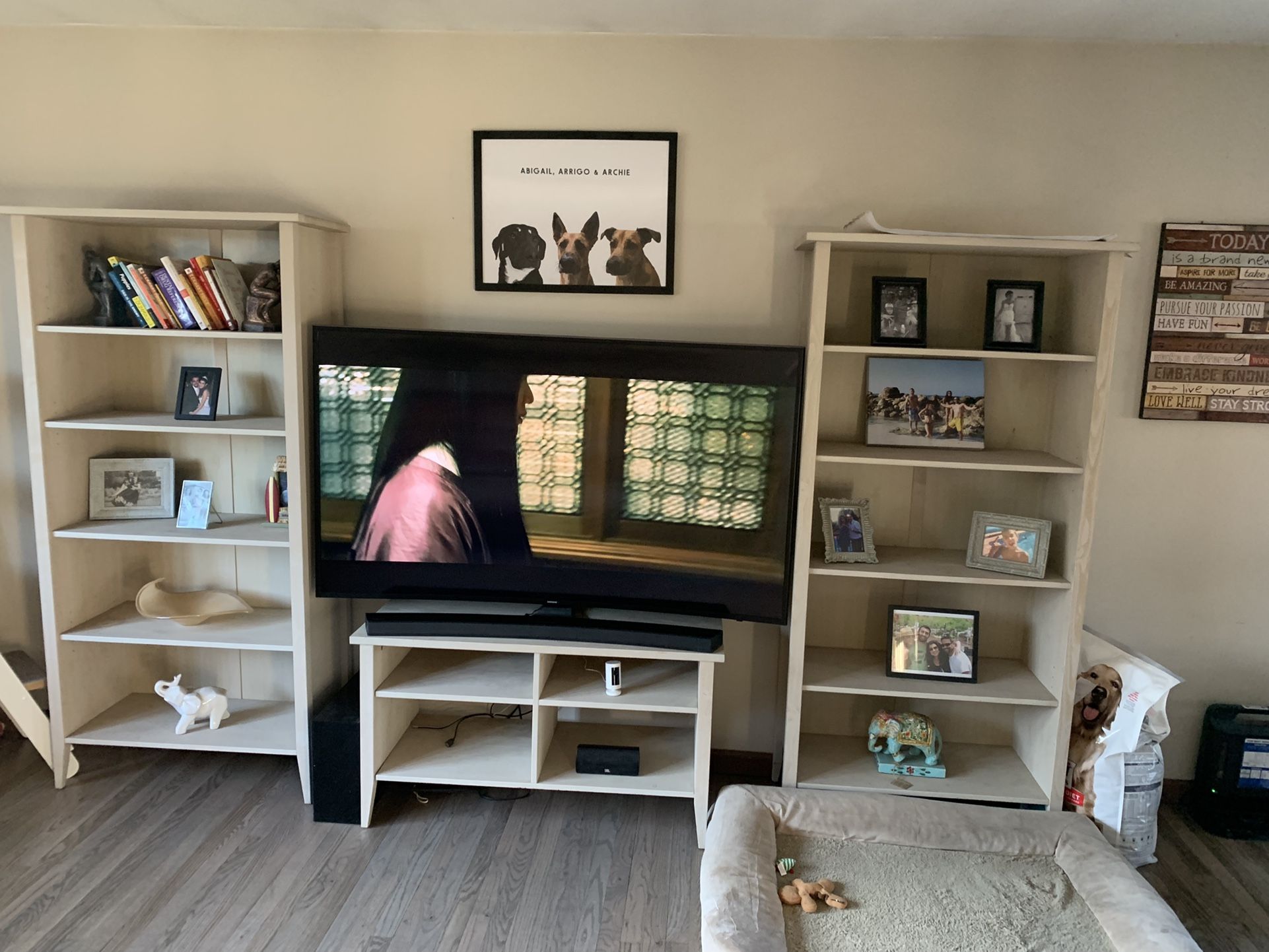 Pair Of Wooden Bookshelves