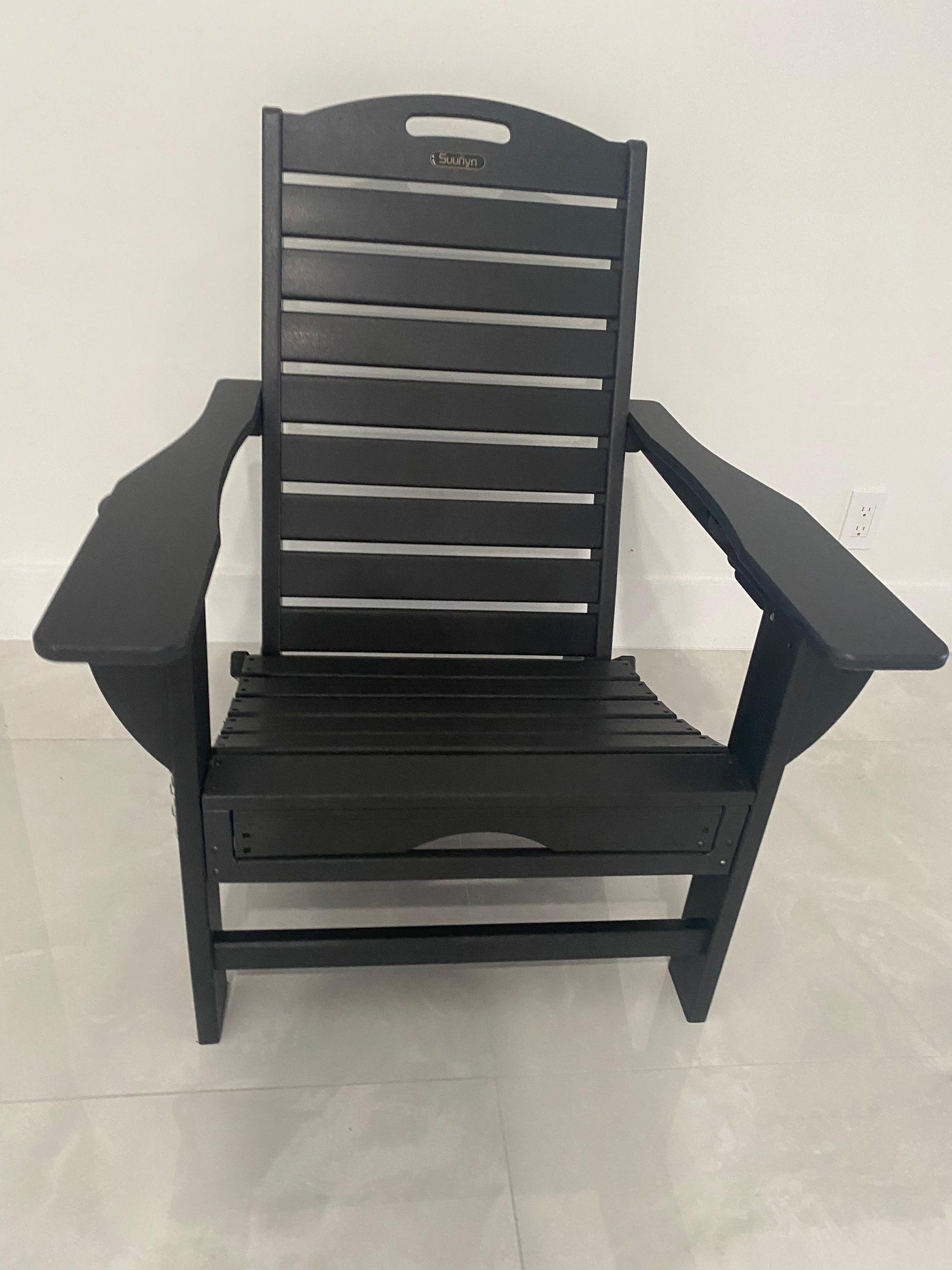 New Folding Adirondack Chair with Retractable Ottoman
