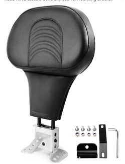 1 Adjustable Rider Driver Backrest compatible with Harley Davidson Touring Street Glide Road Glide Road KING Electra Ultra Limited W/Mounting