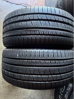 Pair of 265 40 21 Pirelli scorpion verde tires