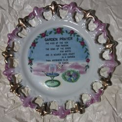 Vintage Garden Plate 