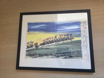 Genghis Khan water color