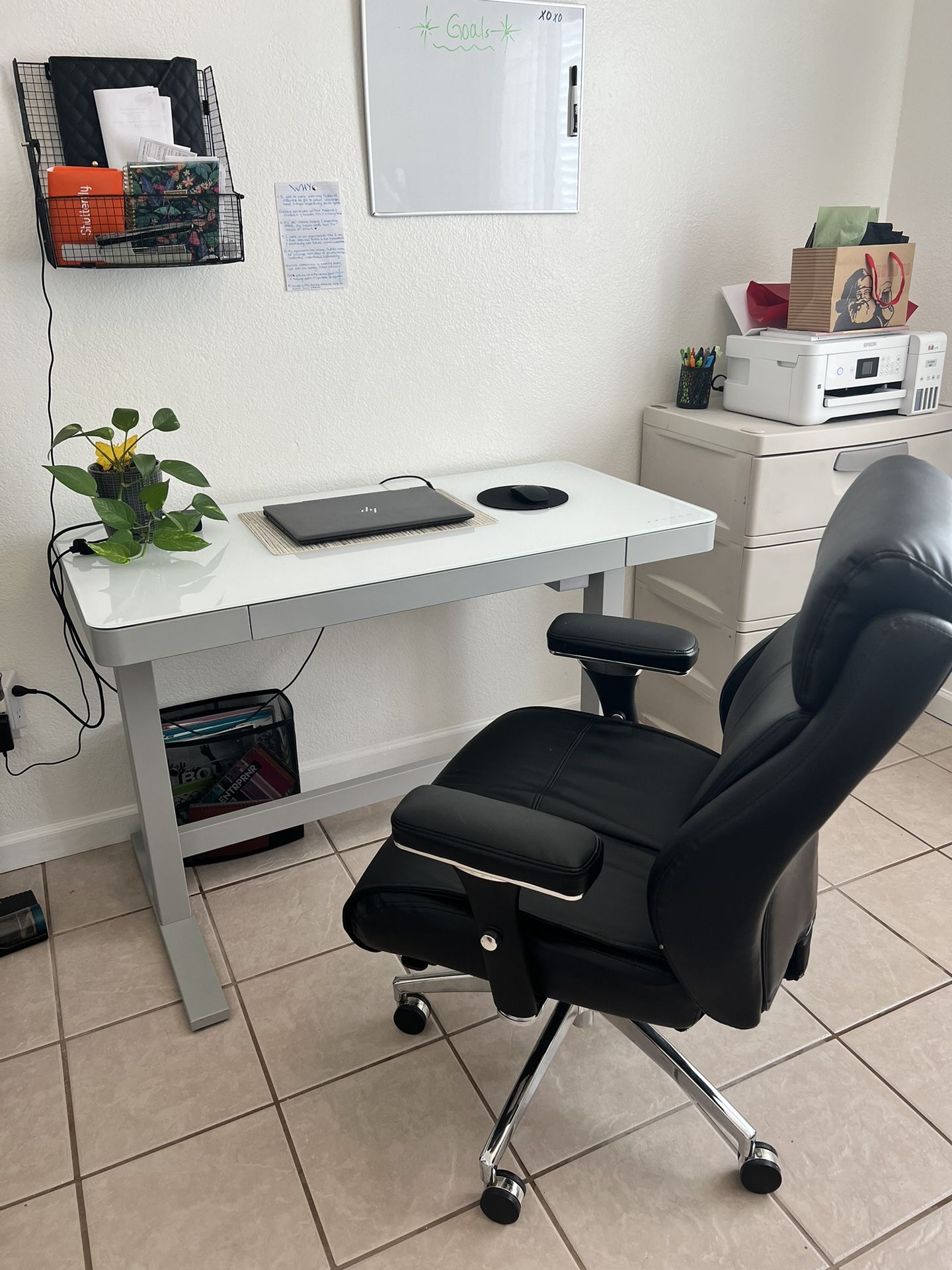 Electric Standing Desk & Chair