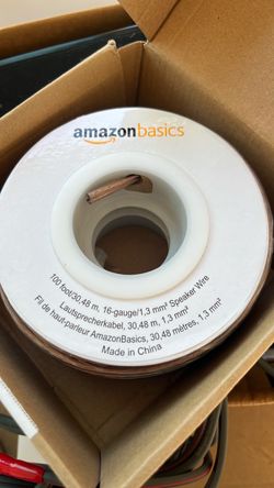 AmazonBasics 16-Gauge Speaker Wire 100 Feet