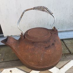 Vintage  Cast Iron Tea/ Coffee Pot 