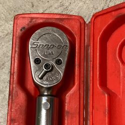 Snap-on QD3R250 1/2" Drive SAE Adjustable Click-Type Fixed Ratchet Torque Wrench 