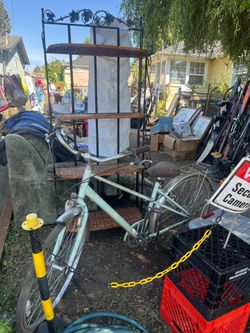 Bike, dishes, books, clothes, electronics