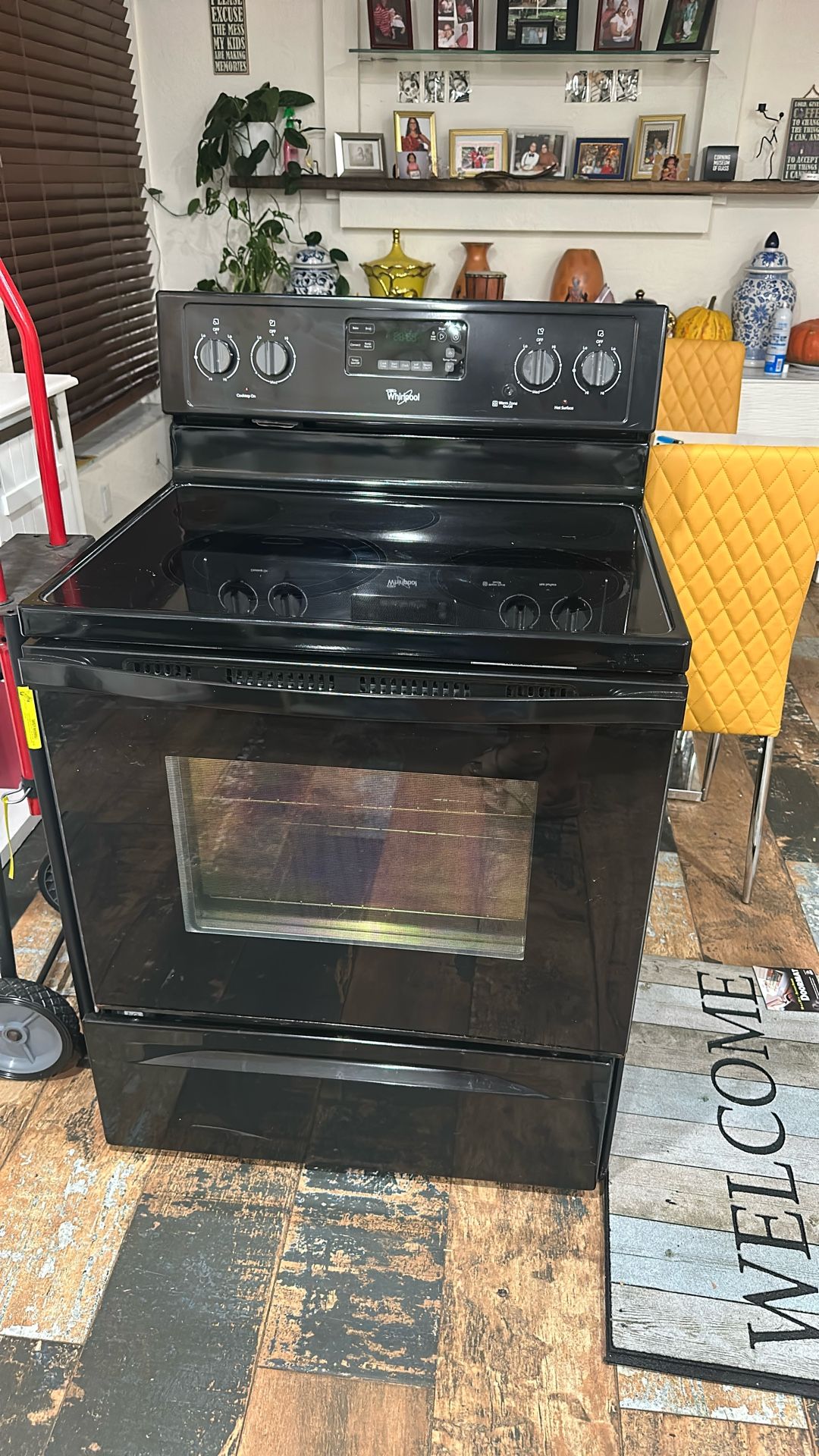 Whirlpool Black Stove 