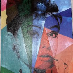 Aubrey Hepburn Makeup ColorPop Large Art Frame