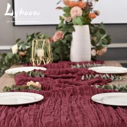 🔥 Wedding Table Runner 10ft | Burgundy | $16