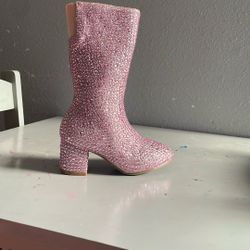 Pink Sparkly Boots