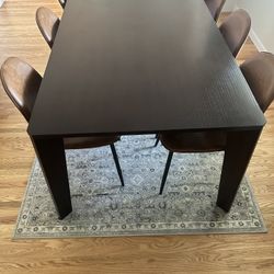 Espresso Modern Dining Table (no Chairs)