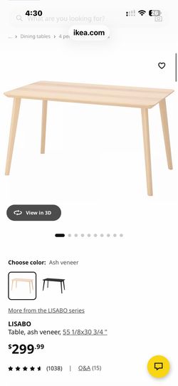 Table scandinavean 4 seats