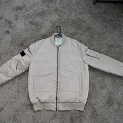 Tan Puffer Jacket
