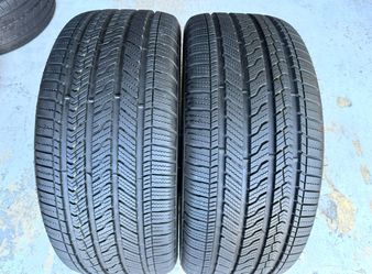 Two Tires 275/45/20 Bridgestone Alenza Sport Runflats with 90-95% Left like new BMW X5 used